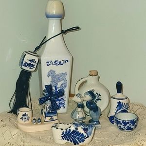 Bundle of Delft Blue Mini Porcelain Collection